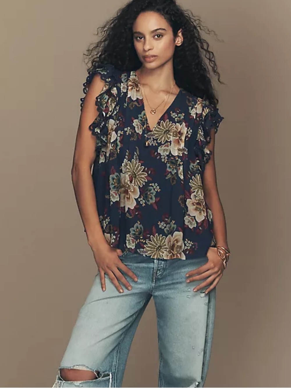 Farm Rio Ruffle Top - Picture 3 of 10